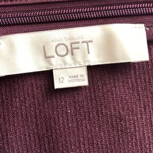 LOFT Dresses - Plum dress LOFT Dresses - Plum dress